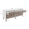 Manhattan Comfort DUMBO 6-Drawer Double Low Dresser in White and Grey DR003-WG - alternate 5